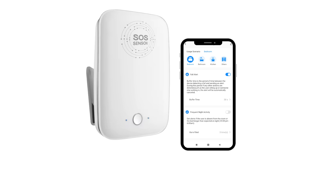 Fall Detect Button SOS Sensor | Fall Detection | Button-free